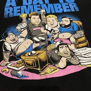 A Day to Remember Heaviest Pop Punk Band T-Shirt Black Medium